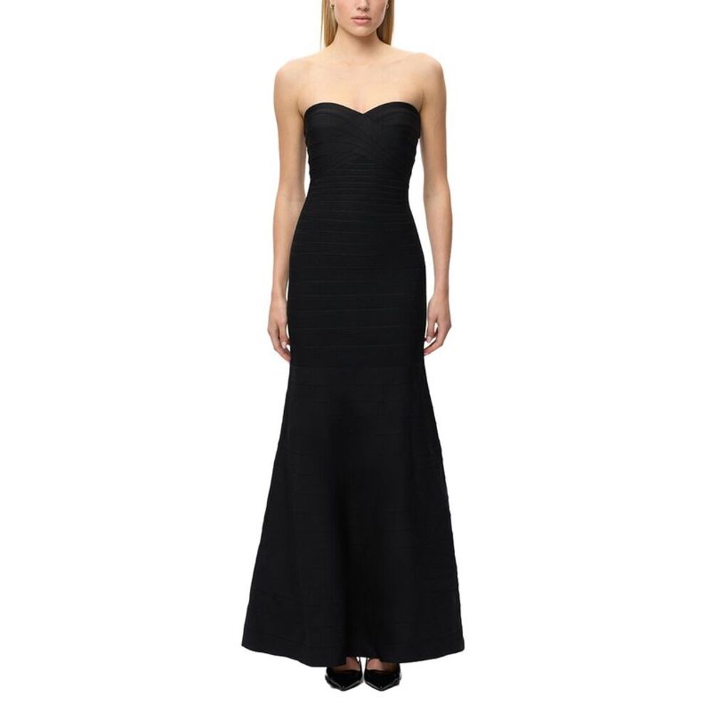 Hervé Léger Womens The Sara Gown, Black